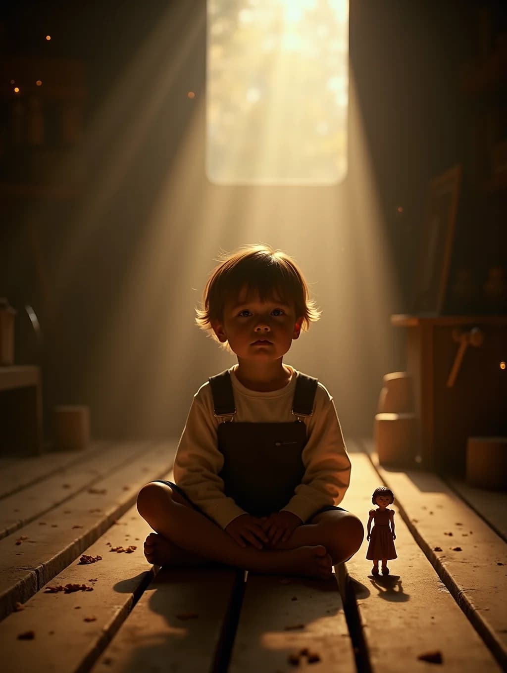A page from the book: the child and the fairy-tale character