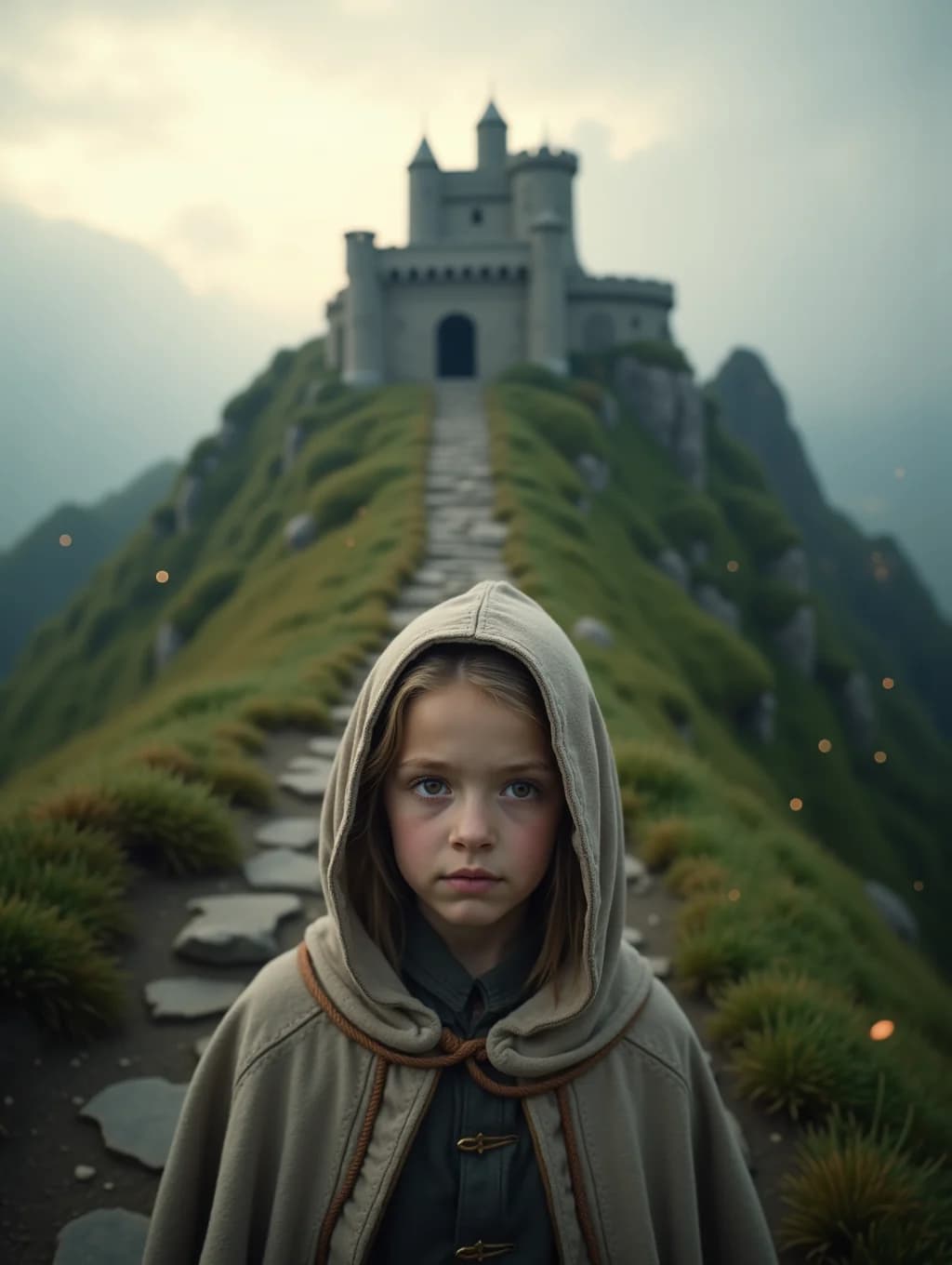 A page from the book: the child and the fairy-tale character