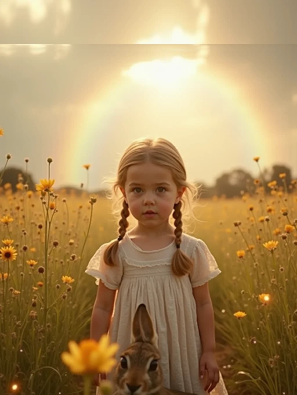 A page from the book: the child and the fairy-tale character
