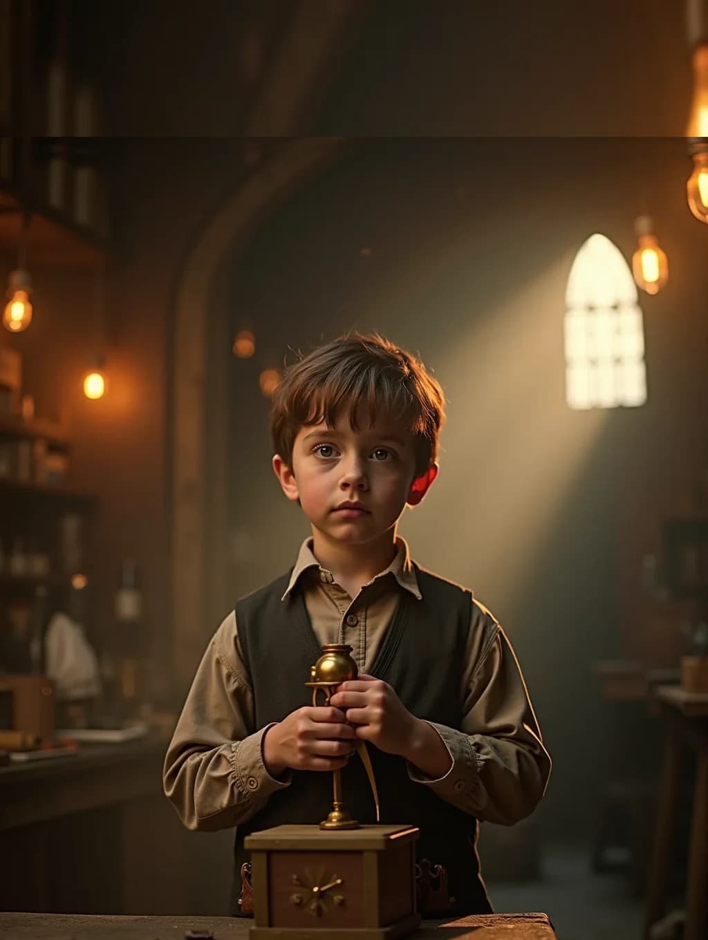 A page from the book: the child and the fairy-tale character