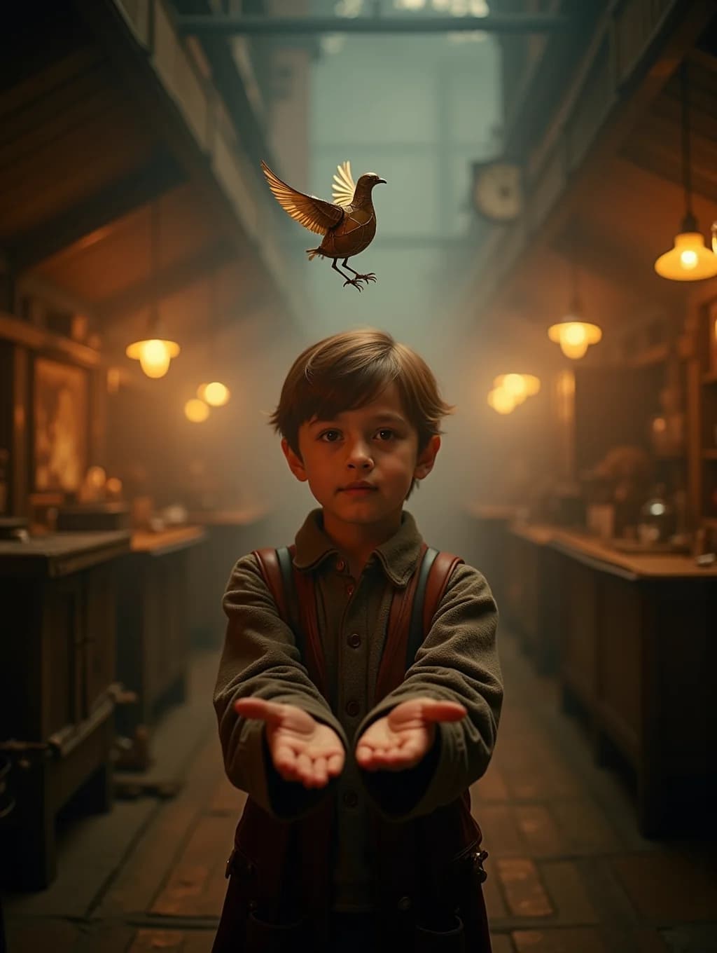 A page from the book: the child and the fairy-tale character